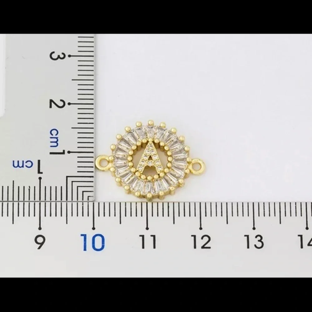 New Gold A Pave CZ Diamond Bracelet - Picture 2 of 2